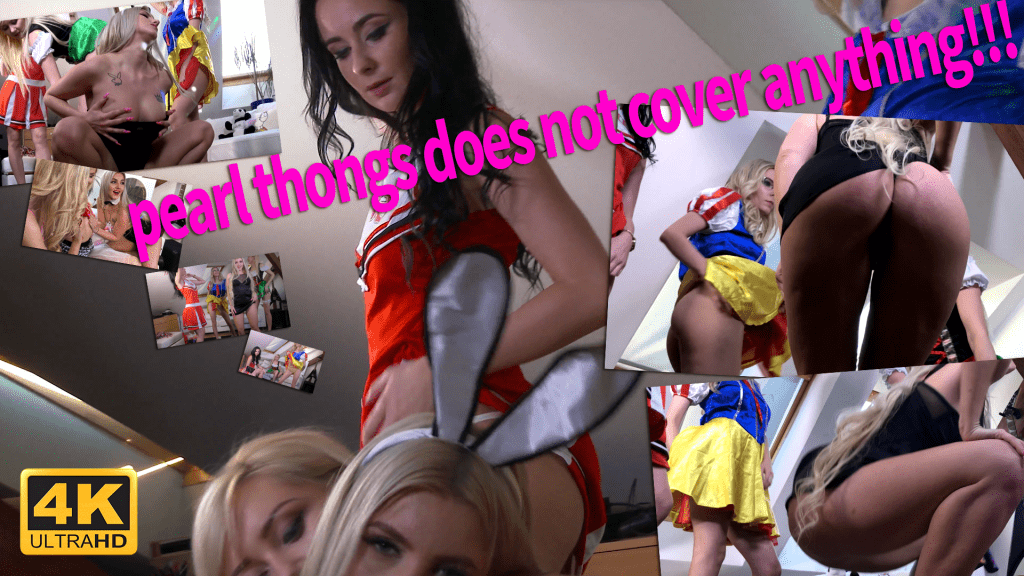 Hot Thong Ass Upskirt - COSPLAY COSTUME PARTY UPSKIRT WEDGIES PARTY with 4 HOT SEXY ...